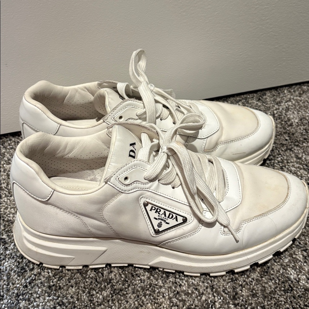 Prada Ivory Athletic Shoes